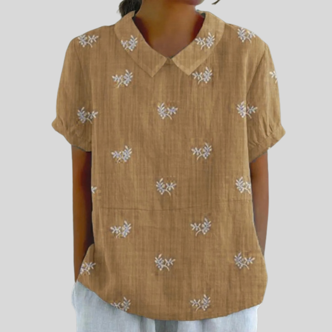 Elegantní top s květinami