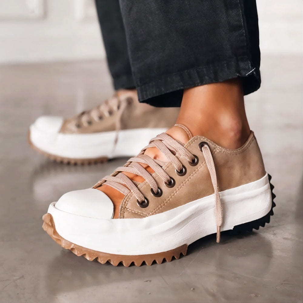Elisa Platform Sneakers Made of Leather