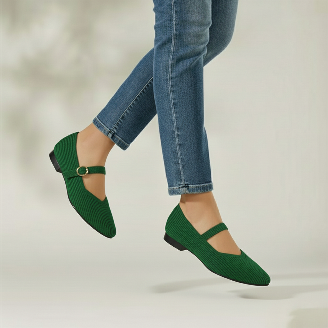 Mary-Jane Flats Toe