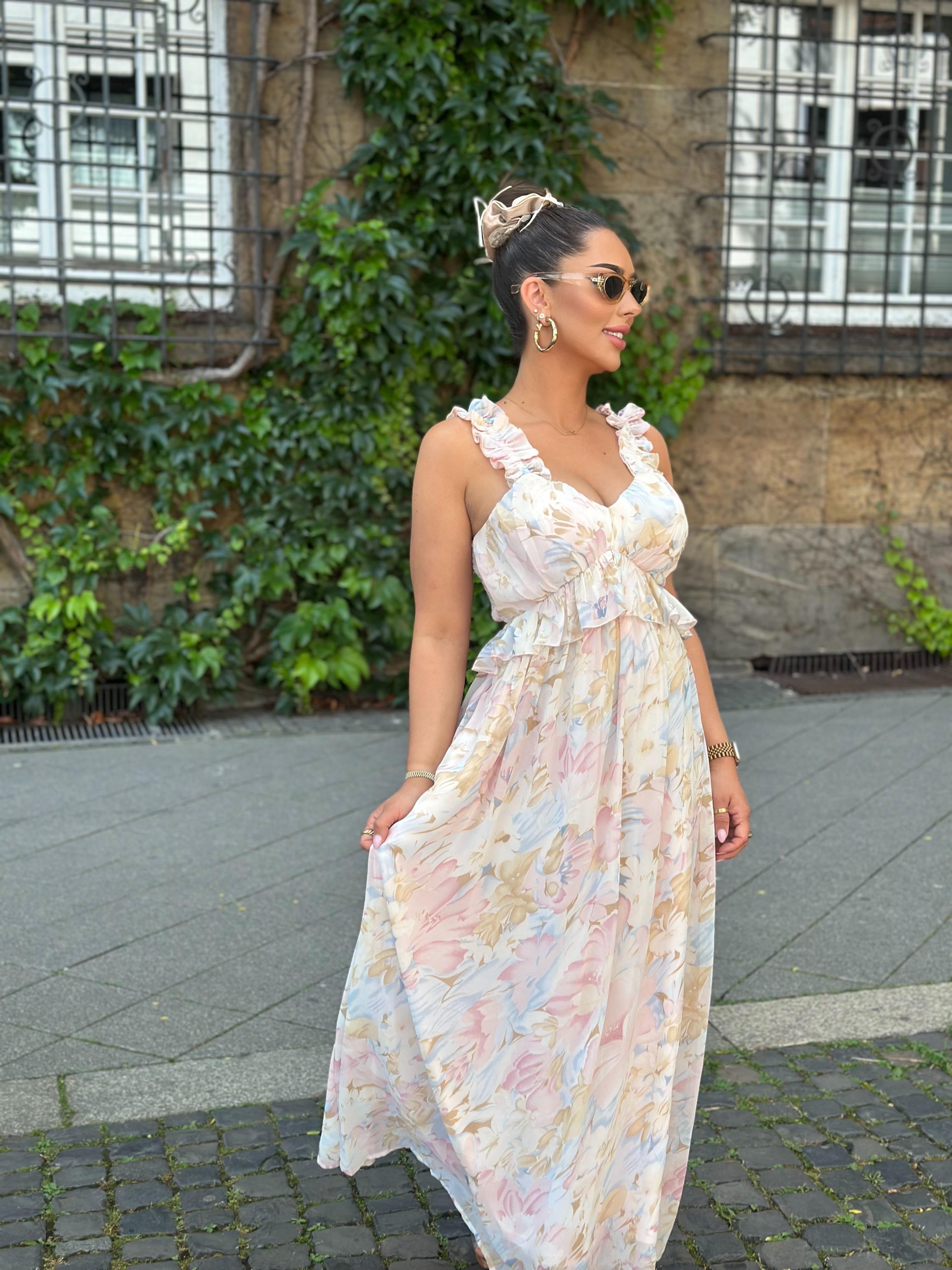 MAXI FLOWERS DRESS