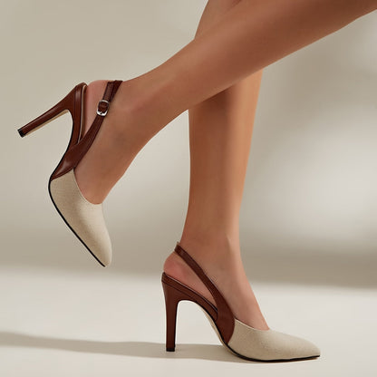Amelie™  | Tacchi Slingback a Contrasto