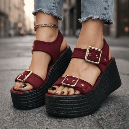 Naia Wedge con Fibbia