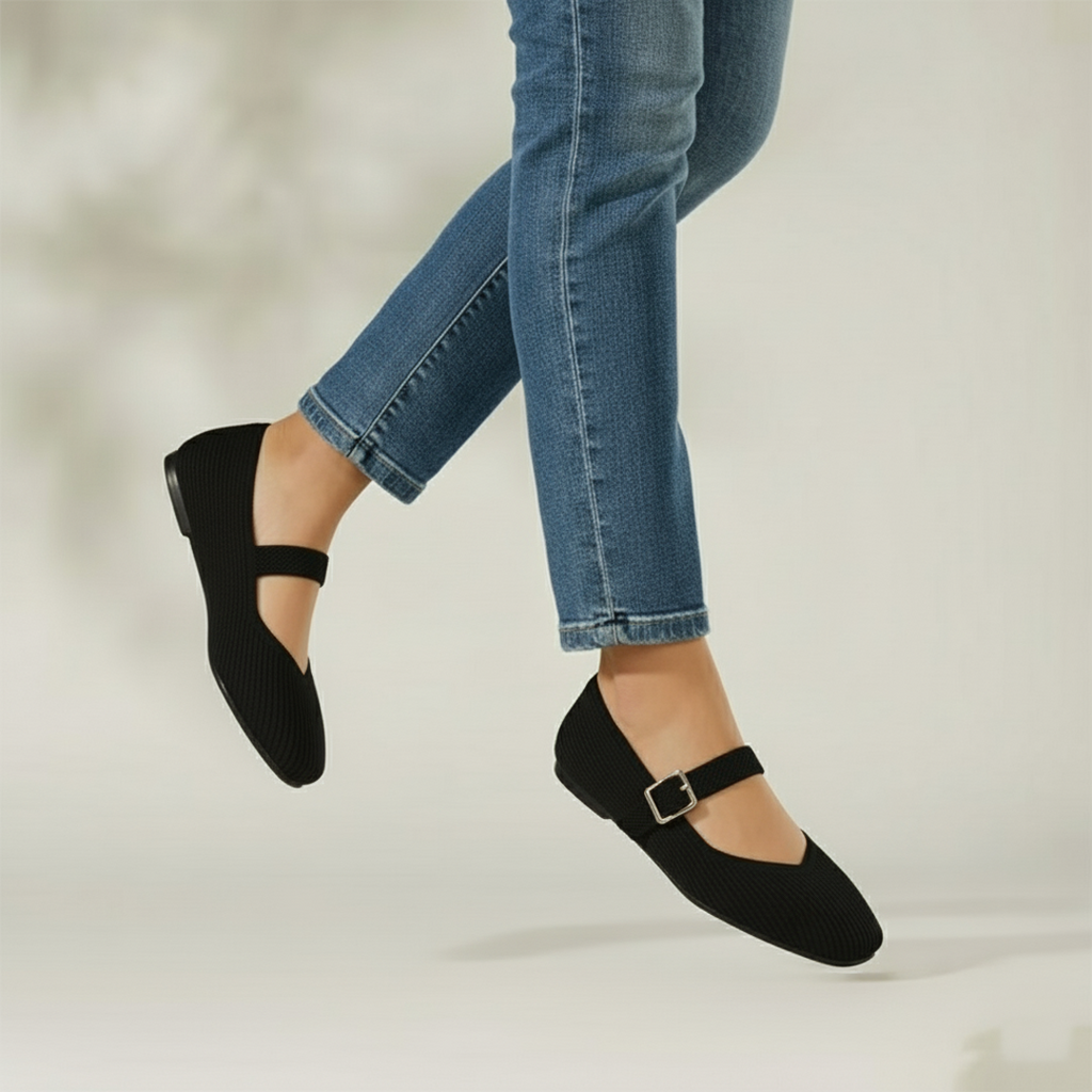Mary-Jane Flats Toe