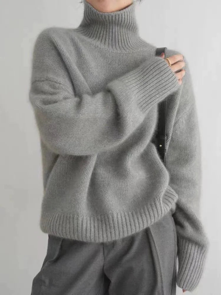 Isabella High Collar Wool Sweater