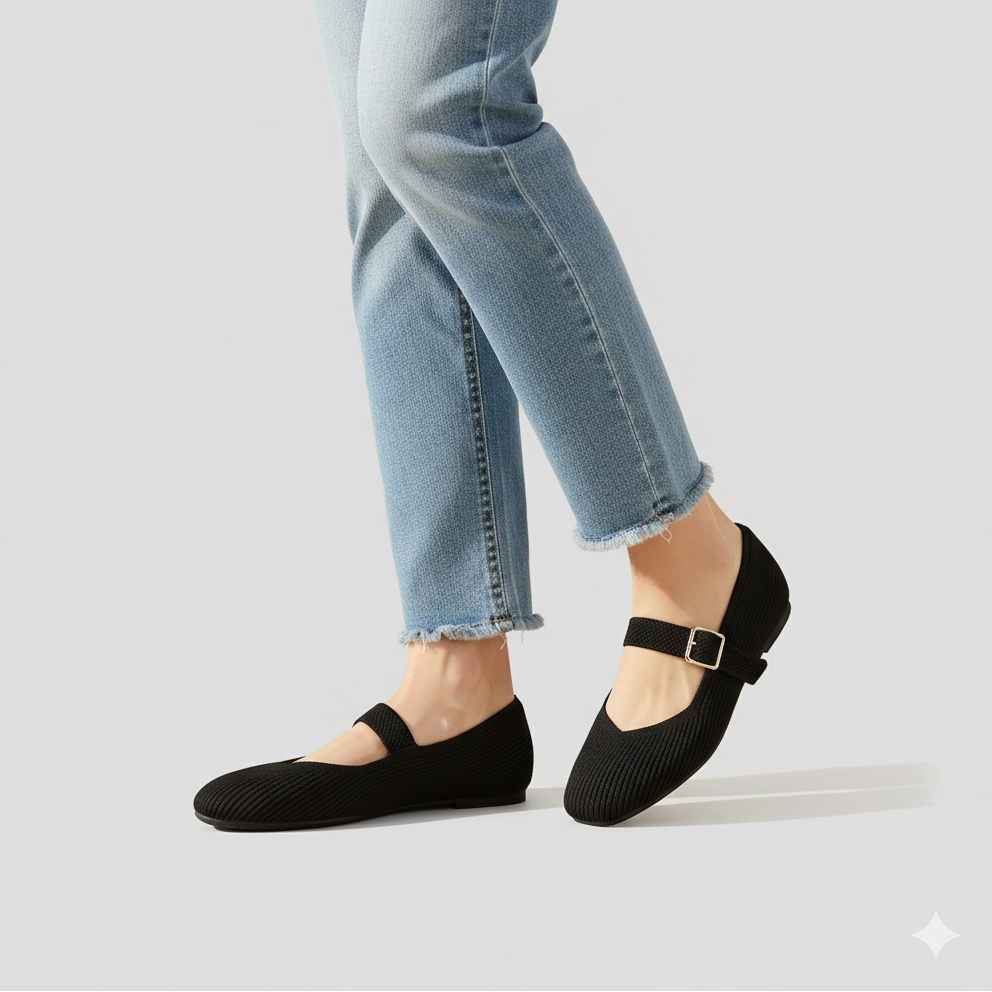 Mary-Jane Flats Toe