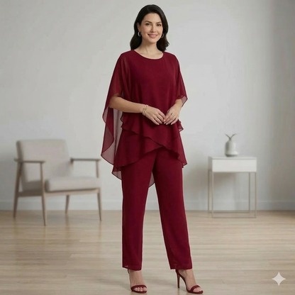 Maeryn™ – Elegantní šifonový komplet – Vevaly