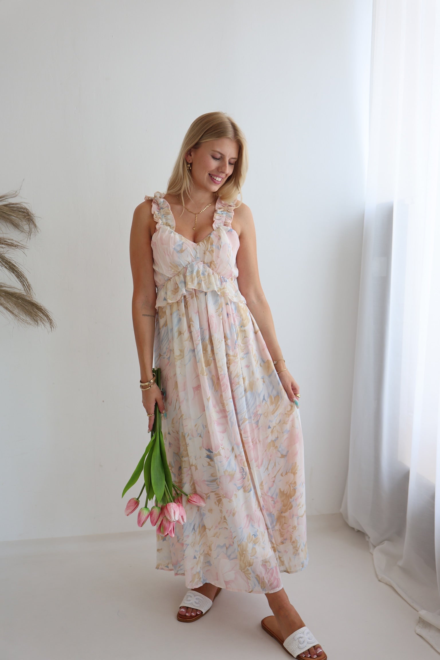 MAXI FLOWERS DRESS