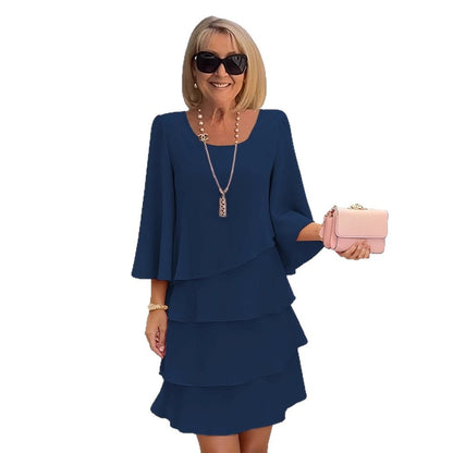 Margaux | Elegantní splývavé šaty s volány