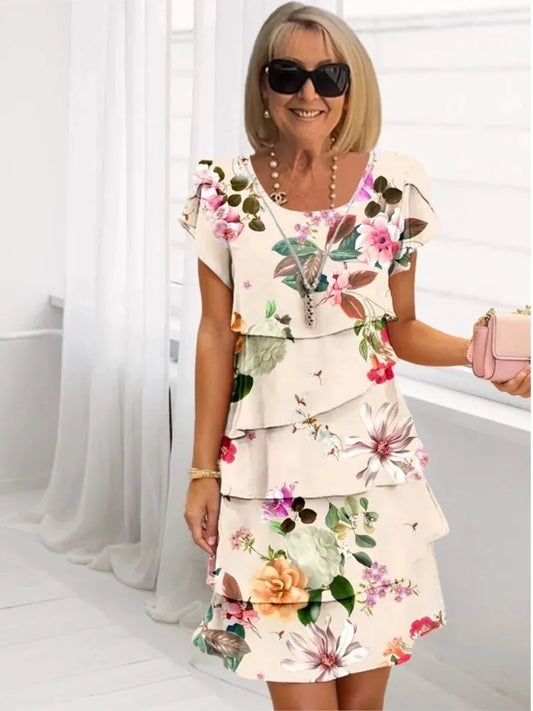 Camille | Elegantní splývavé šaty s volány